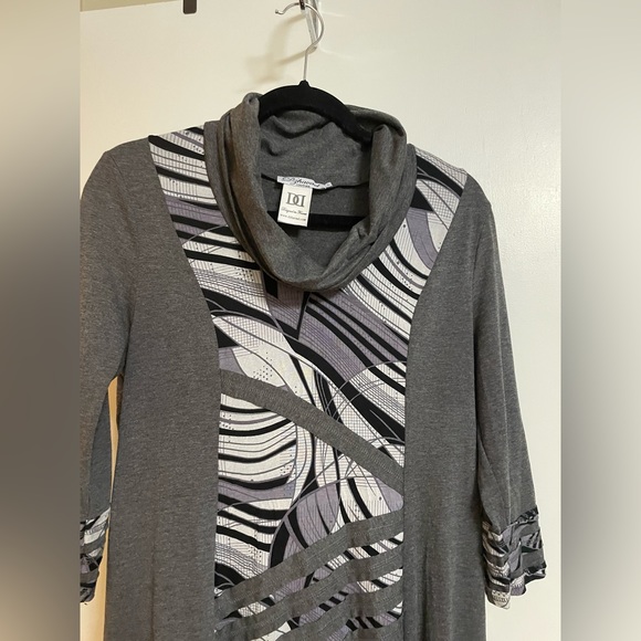 Dress with cowl neck & drawstring - Picture 4 of 6